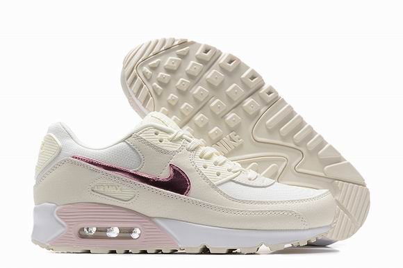 Nike Air Max 90 Men's Shoes White Purple Metal-50